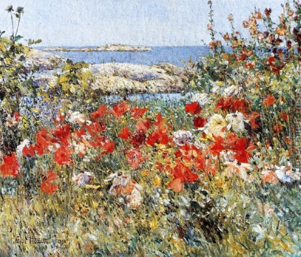 ‘Celia Thaxter's Garden, Isles of Shoals, Maine’ by Childe Hassam