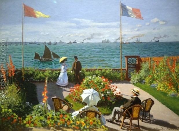 ‘La Terrace de Sainte Adresse’ by Claude Monet