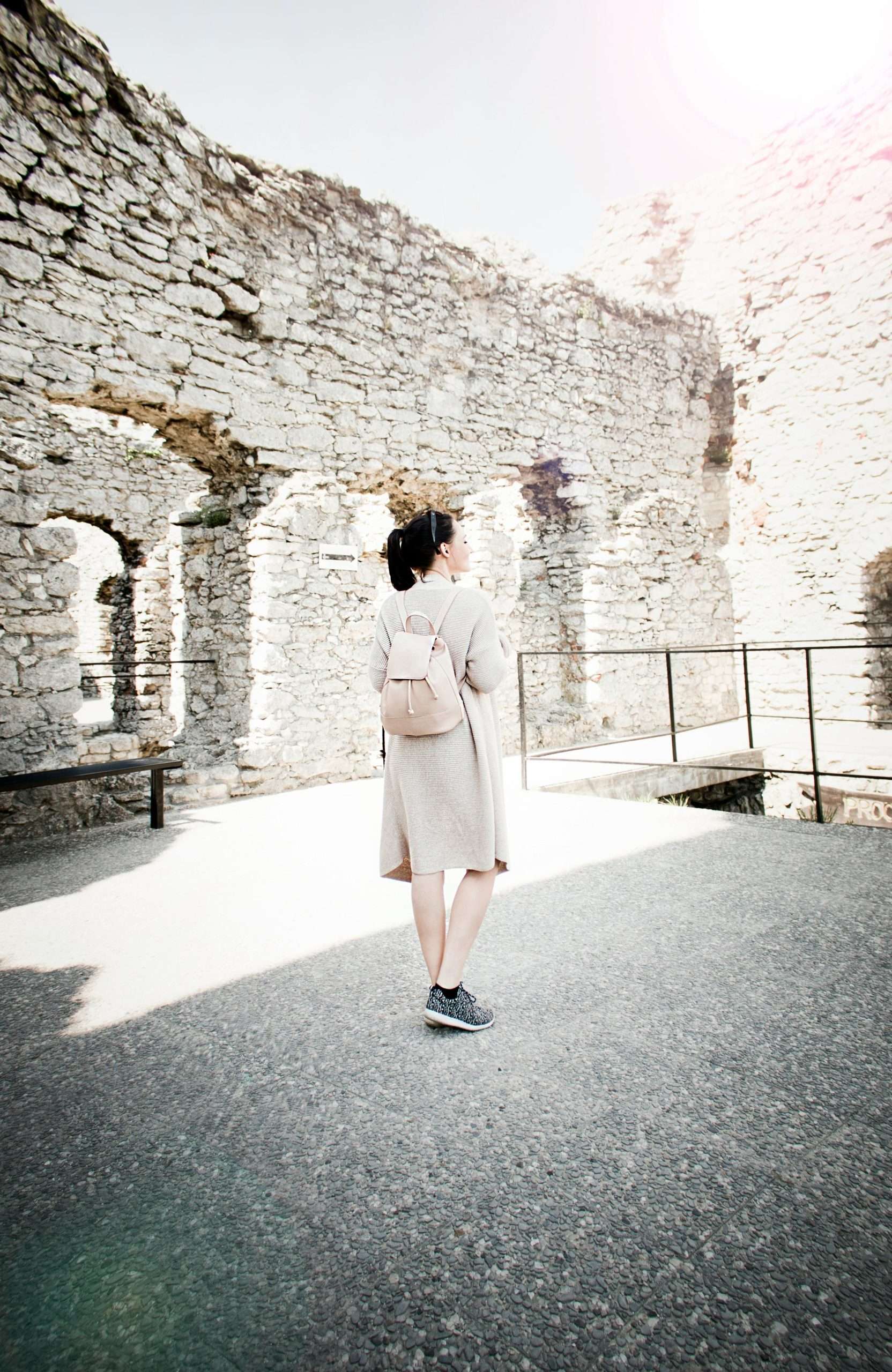 women’s beige cardigan