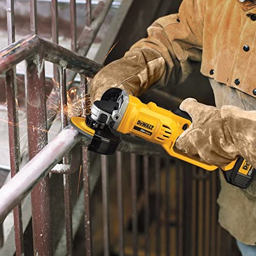 a cordless angle grinder from DeWalt